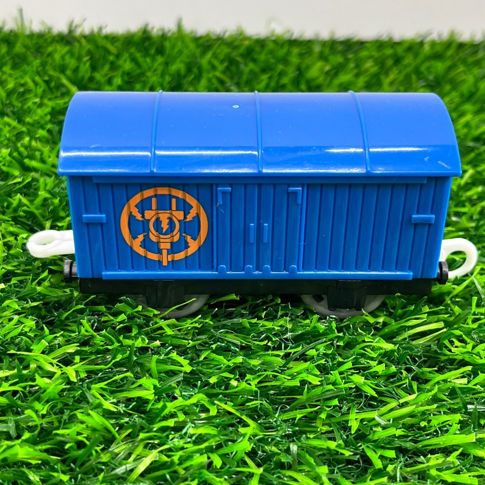 Thomas & Friends TrackMaster Blue Cargo Van Orange Plug Logo Mattel 2009‎ Train